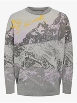Grey Mens Patterned Sweater ONLY & SONS Maxin - Men