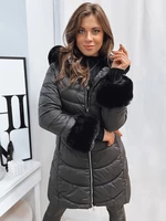 Women's quilted winter jacket MOON black Dstreet