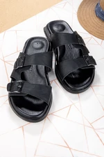 Ducavelli Bada Men's Genuine Leather Slippers, Genuine Leather Slippers, Orthopedic Sole Slippers, Lightweight Leather Sweat. Ducavelli Bada Men's Genuine Leather Slippers, Genuine Leather Slippers, Orthopedic Sole Slippers, Lightweight Leather Sweat.