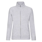 Grey women's sweatshirt with stand-up collar Fruit of the Loom