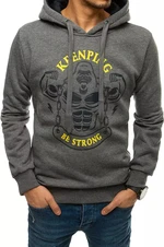 Dark gray men's sweatshirt BX4950