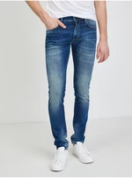Dark blue mens slim fit jeans Pepe Jeans Stanley - Men