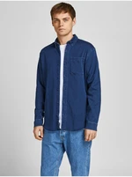 Dark Blue Denim Shirt Jack & Jones Indigo - Men