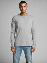 Grey Men's Long Sleeve T-Shirt Jack & Jones Basic - Men