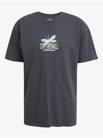 Tmavě šedé pánské tričko VANS Wildflower - Pánské