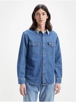 Levi&#39;s Modrá pánská džínová košile Levi's® Western - Pánské