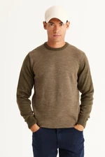 AC&Co / Altınyıldız Classics Men's Khaki-beige Standard Fit Normal Cut, Crew Neck Honeycomb Patterned Knitwear Sweater. AC&Co / Altınyıldız Classics Men's Khaki-beige Standard Fit Normal Cut, Crew Neck Honeycomb Patterned Knitwear Sweater.