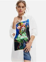 White Desigual Daphne Oversize Shirt - Women