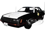 1982 Ford Mustang SSP Black and White "Texas Department of Public Safety" 1/18 Diecast Model Car by Greenlight