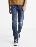 Slim fit pre mužov Celio - modrá