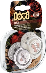 LOVI Dudlík silikonový dynamický I Love 6-18m 2 ks