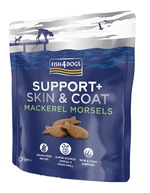 FISH4DOGS Pamlsky pre psov na podporu kože a srsti s kúskami makrely 225 g