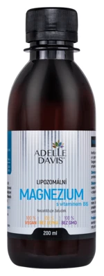 ADELLE DAVIS Lipozomálne magnézium + B6, 200 ml