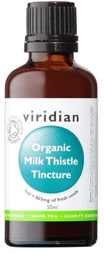 VIRIDIAN Milk Thistle Tincture  Organic (Ostropestřec mariánský tinktura Bio) 50 ml