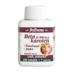 MEDPHARMA Beta karoten 25.000 m.j. - Panthenol, PABA 107 tobolek