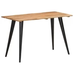 Solid Acacia Wood Dining Table with Live Edges 47.2"x23.6"x29.5"