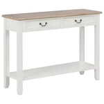 Console Table White 43.3"x13.7"x31.4" Wood