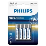 PHILIPS  LR03E4B/10 mikrotužkové baterie 4 kusy