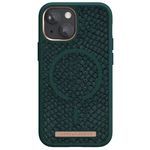 Kryt na mobil Njord Jord na Apple iPhone 13 mini (SL14132) zelený ochranný kryt na mobil • na iPhone 13 mini • materiál: koža islandského lososa • nor