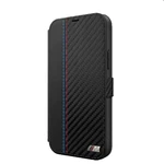 Tok BMW PU Carbon Contrast Book  iPhone 12 mini, Black