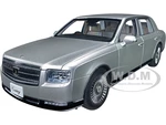 Toyota Century with Curtains RHD (Right Hand Drive) Silver Special Edition 1/18 Model Car by Autoart