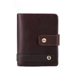 Menico Men Genuine Leather Vintage Casual RFID Wallet Multi Card Slot Coin Storage Short Wallet