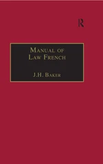 Manual of Law French