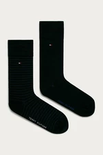 Ponožky Tommy Hilfiger 2-pak pánske, tmavomodrá farba, 100001496,