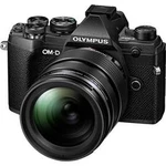 Systémový fotoaparát Olympus E-M5 Mark III 1240 Kit, 20.4 Megapixel, stříbrná, černá