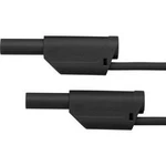 Schützinger VSFK 5000 / 1 / 100 / SW propojovací kabel [zástrčka 4 mm - zástrčka 4 mm] černá
