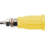 Bezpečnostní lisovaná zásuvka 4 mm Schützinger DI SEPB 6447 Ni / GE, žlutá, 1 ks