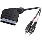 SCART / cinch audio kabel SpeaKa Professional SP-7870676, 2.00 m, černá