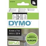 Páska do štítkovače DYMO 43610 (S0720770), 6 mm, D1, 7 m, černá/transp.