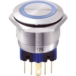 Tlačítko antivandal TRU COMPONENTS GQ22-11E/B/12V, 250 V/AC, 5 A, nerezová ocel, 1 ks