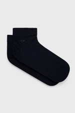 Ponožky Calvin Klein (2-pak) pánske, tmavomodrá farba