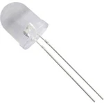 LED s vývody HuiYuan 10034R1C-CSC-C, typ čočky kulatý, 10 mm, 25 °, 20 mA, 3500 mcd, červená
