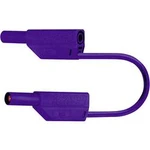 Měřicí kabel banánek 4 mm ⇔ banánek 4 mm MultiContact SLK425-E, 1 m, fialová