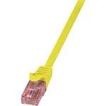 Patch kabel LogiLink CAT6 U/UTP, žlutá, 0,50 m