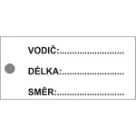 Štítek kabelový - vodič délka směr 30x70mm