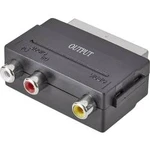 SCART / cinch adaptér SpeaKa Professional SP-1300844, [1x SCART zástrčka - 3x cinch zásuvka], černá