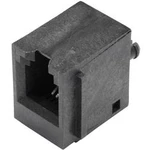 RJ45 konektor BEL Stewart Connectors SS65400-001F - zásuvka, vestavná vertikální RJ10 počet pólů: 4P4C, černá, 1 ks