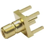 SMB konektor Telegärtner J01160A0211, 50 Ω, Push-Pull, zástrčka vestavná vertikální