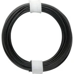 Spojovací drát 1 x 0.20 mm², vnější Ø 0.50 mm, černá, 10 m