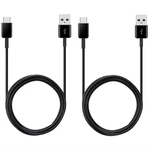 Kábel Samsung USB/USB-C, 1,5m (2 pack) (EP-DG930MBEGWW) čierny dátový kábel • USB-C • vhodný aj pre nabíjanie • 2 ks v balení