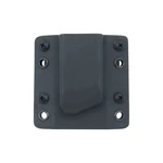 OWB Glock - vnější pouzdro na pistolový dvouřadý zásobník bez SweatGuard RH Holsters® – Černá (Barva: Černá, Typ uchycení: Kovový průvlek)