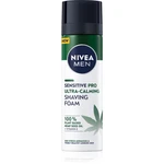 NIVEA MEN Sensitive Hemp pena na holenie s konopným olejom 200 ml