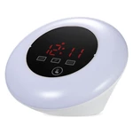 TS - S23 LED Display Digital Thermometer Hygrometer With Desk Table Clock USB Power RGB Light LED Alarm Clock Snooze Fun