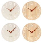 Luminous Leaves Wooden 3D Wall Clock Modern Design Nordic Children's Room Decoration Kitchen Clock Art Hollow Wall Watch