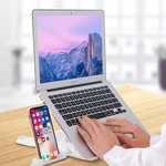 Portable Apple Macbook Stand Foldable Adjustable Laptop Holder Universal Ergonomic Non-slip Tablets Brackets 20KG Bearin