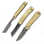 HX OUTDOORS 4 inch Damascus Steel Knife Portable Pocket Folding EDC Knife Blade Outdoor and Indoor Home Tools from